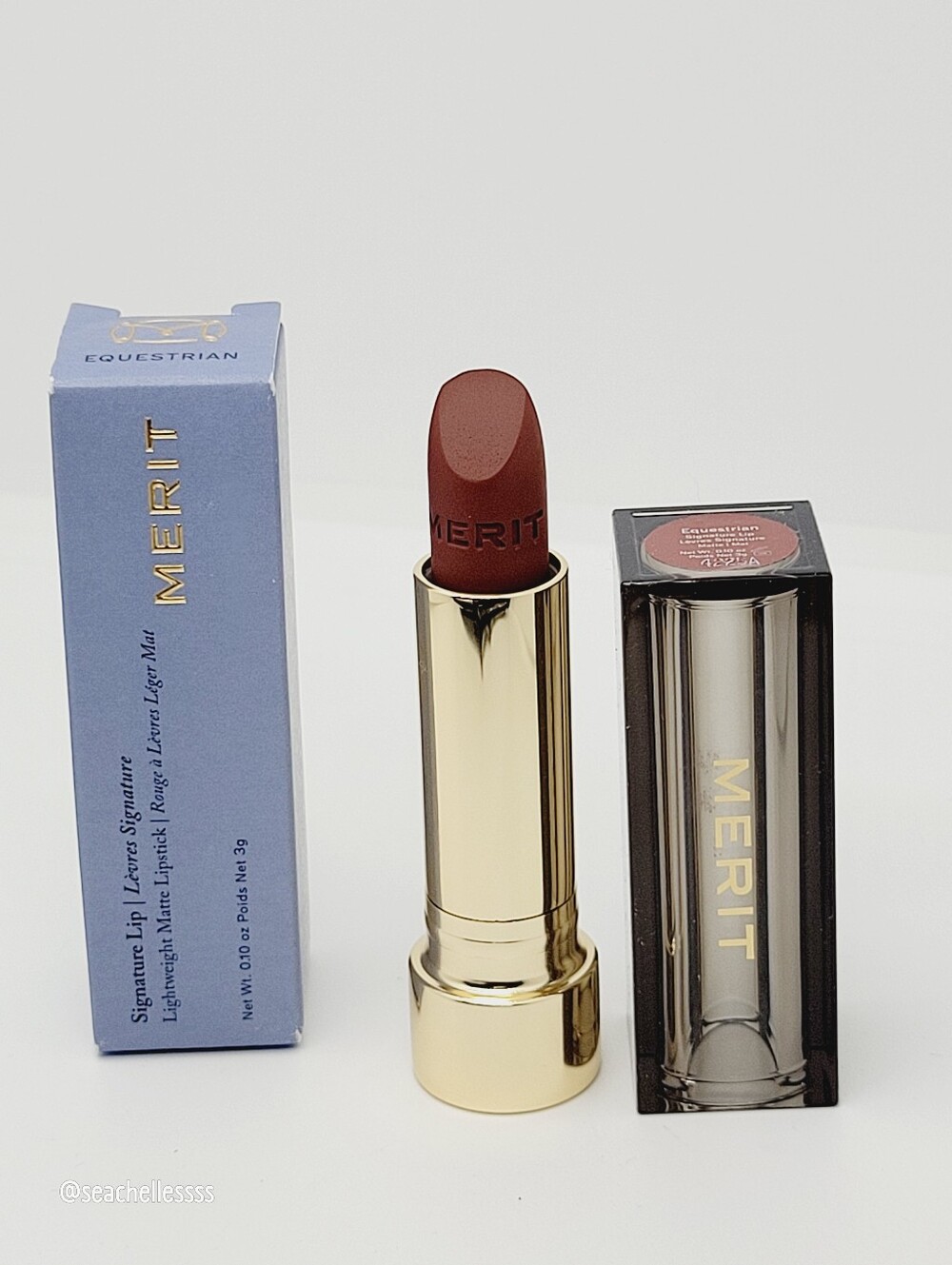 Equestrian Merit Signature Lightweight Lipstick Matte Warm Brown Brand New Boxed - Picture 4 of 8